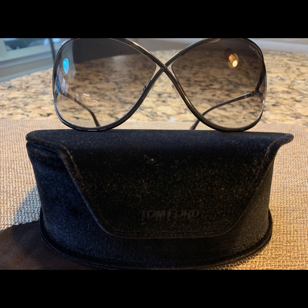 Tom Ford “ Miranda 36F”  Bronze Metal Sunglasses